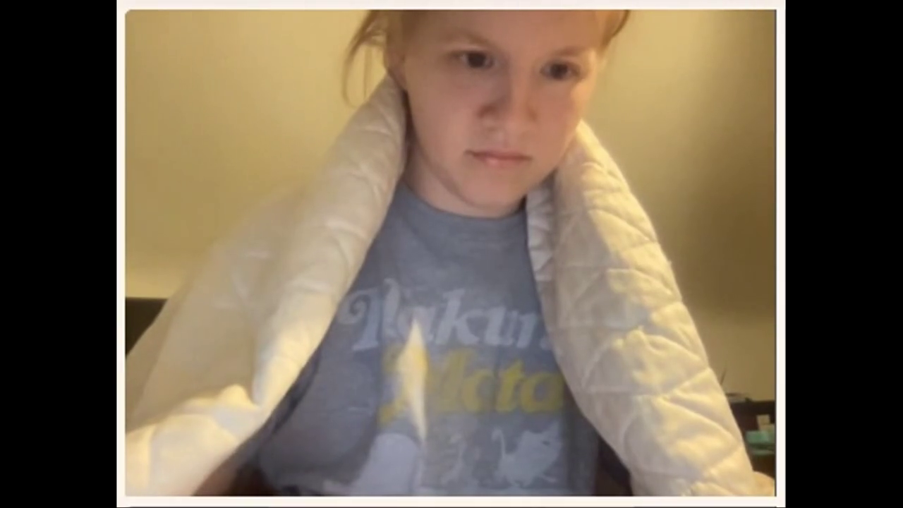 Cute Girl On Omegle Rides Pillow