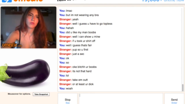 Laura plays spicy omegle game