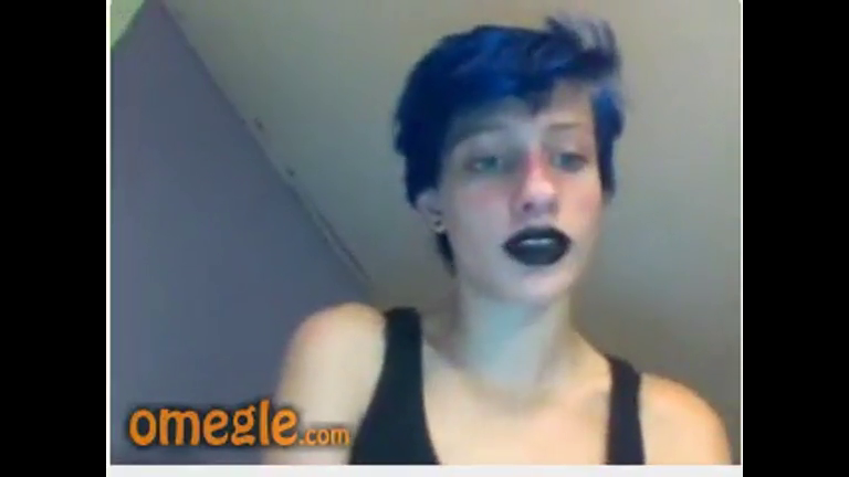 Omegle Latina babe shows her hairy pussy