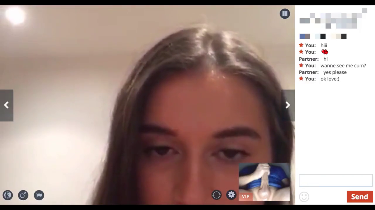 Omegle babe with nice plump shave pussy