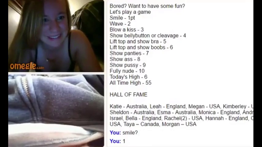 Shy Brunette Omegle Girl Shows Nice Tits