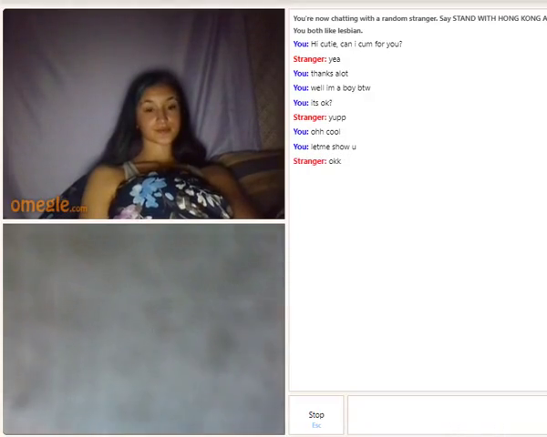 Young Omegle Teen wants to finger herself in the closet